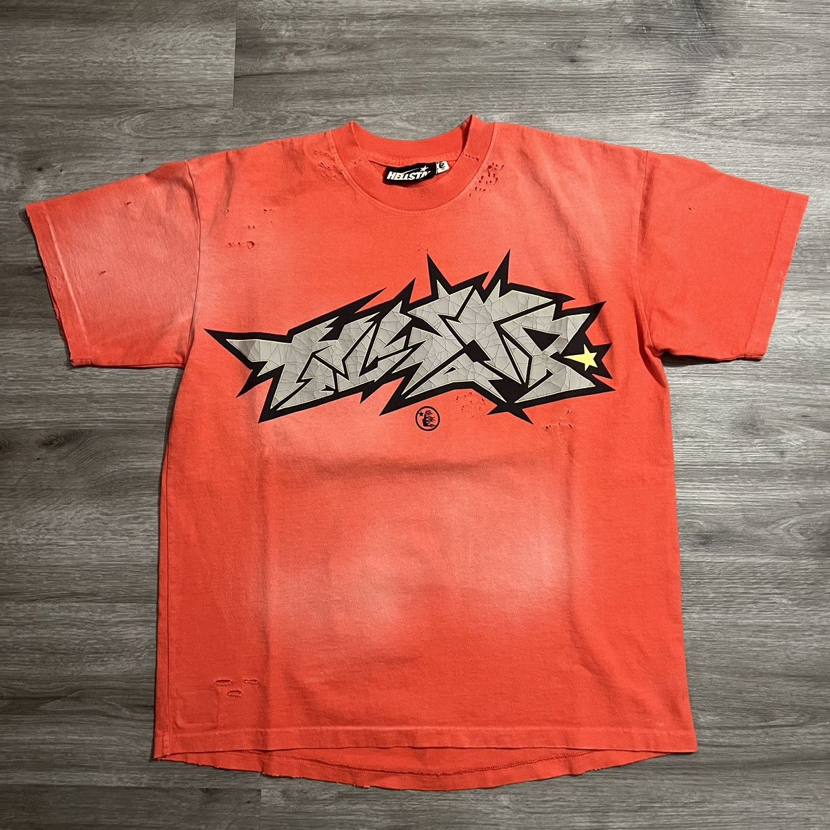 Hellstar Crack Print Logo Tee