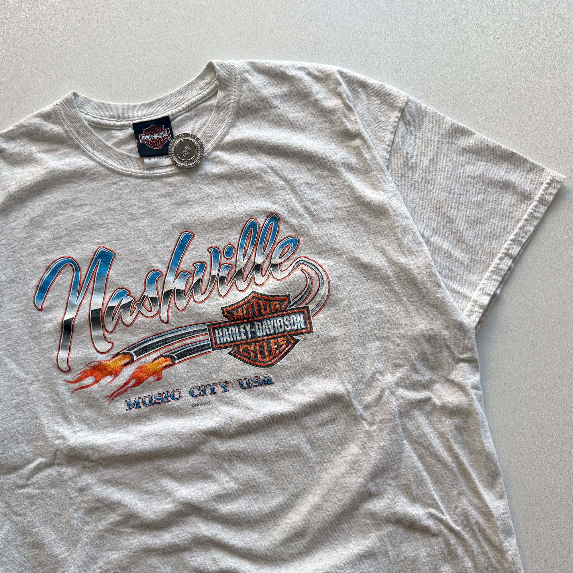 Vintage 2013 Harley Davidson Nashville Music City Tee