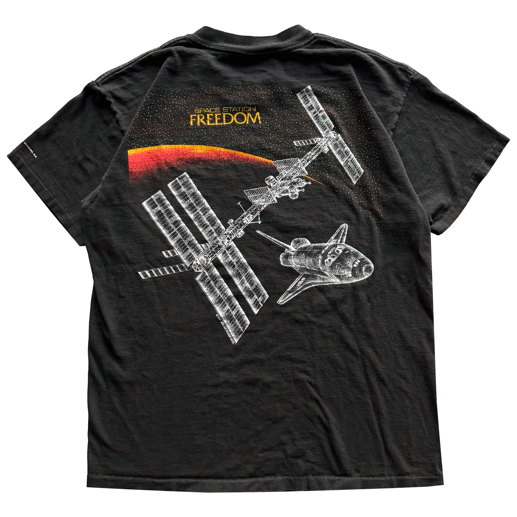 Vintage 1992 Blackbird Space Station Freedom ISS Tee