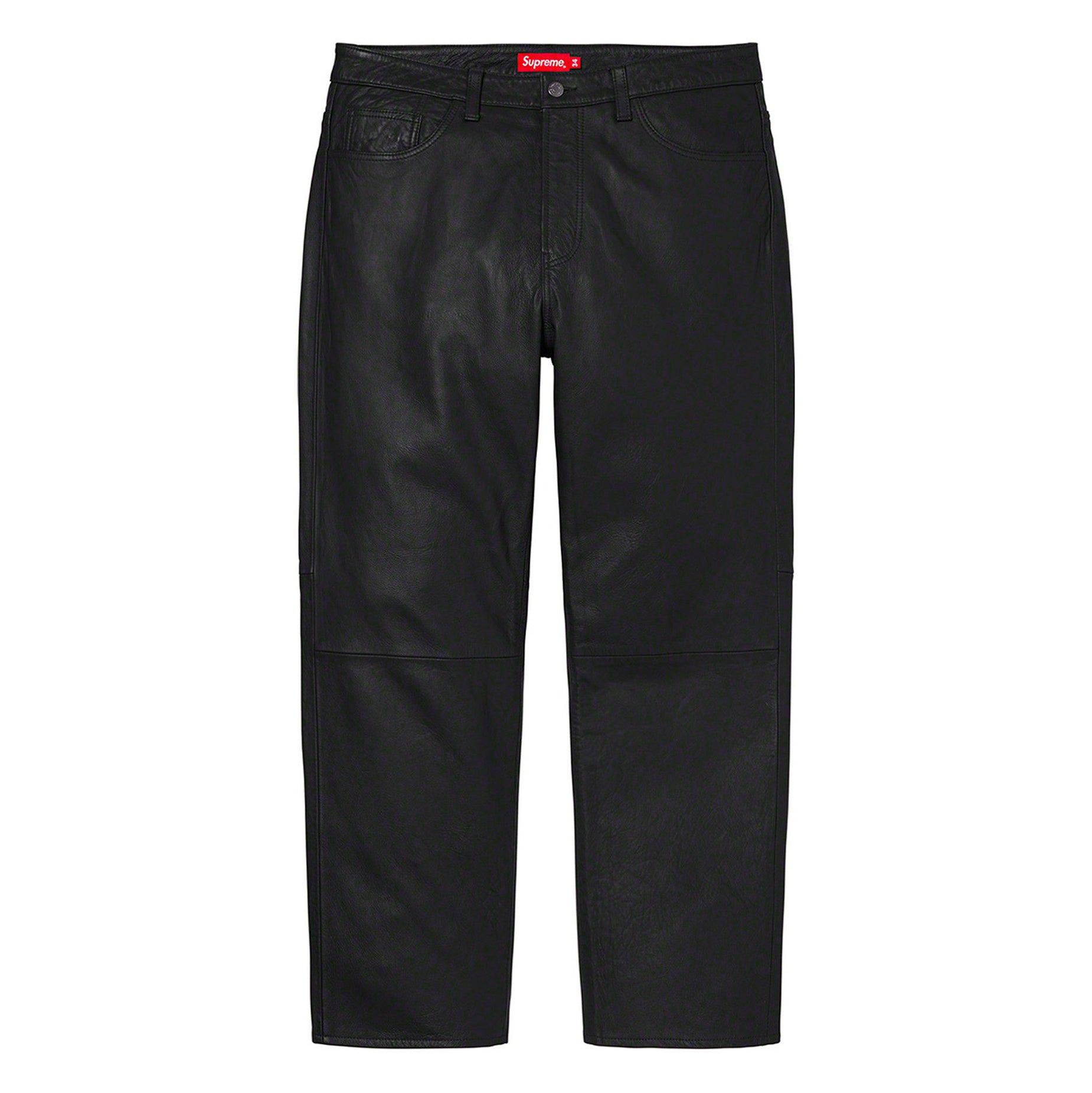 Supreme FW22 Leather 5-Pocket Jeans
