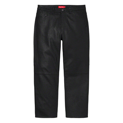 Supreme FW22 Leather 5-Pocket Jeans