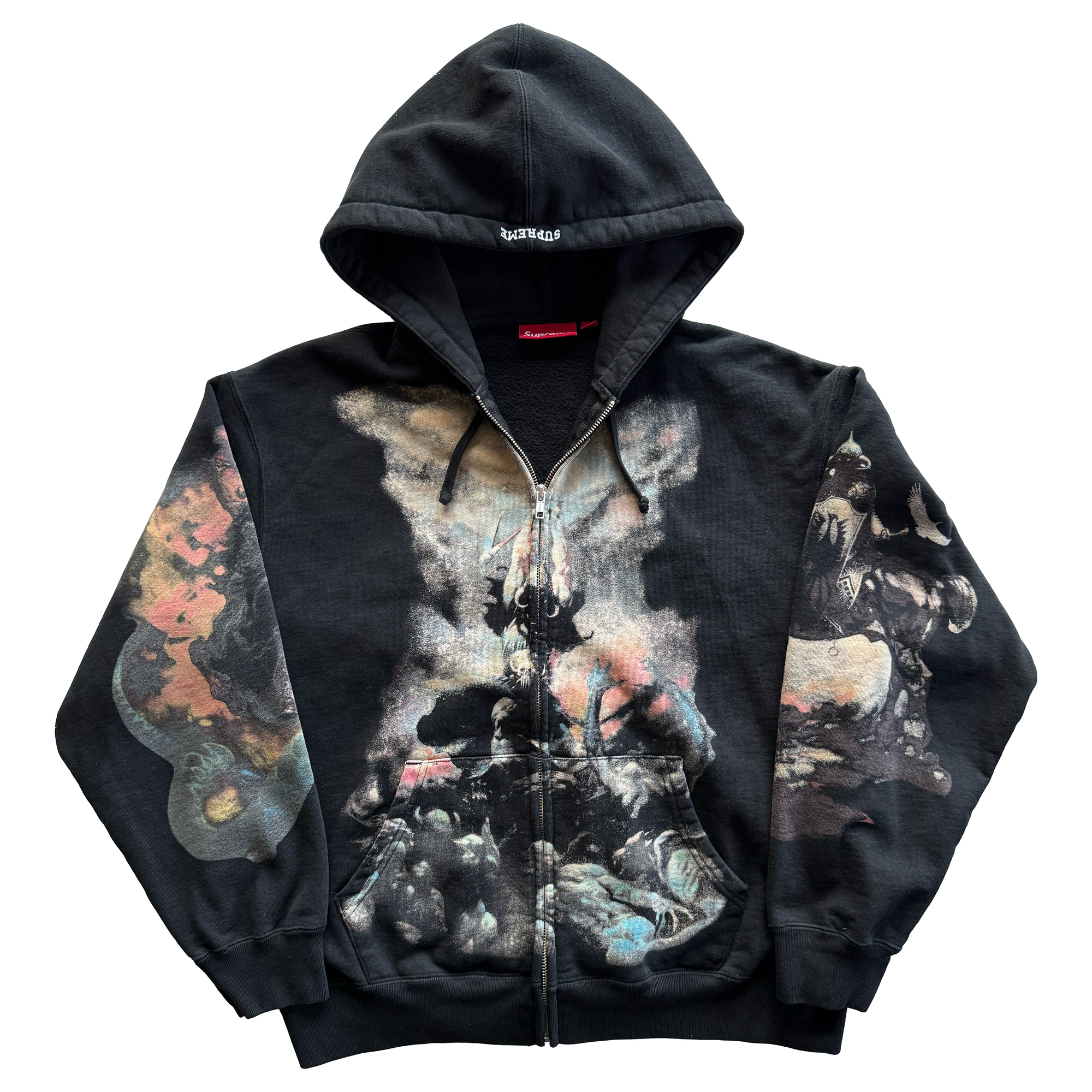 Supreme FW24 Frank Frazetta Zip Up Hooded Sweatshirt