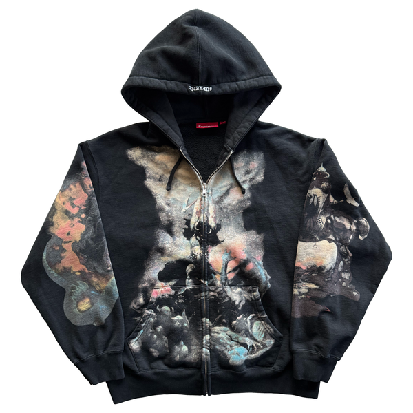 Supreme FW24 Frank Frazetta Zip Up Hooded Sweatshirt
