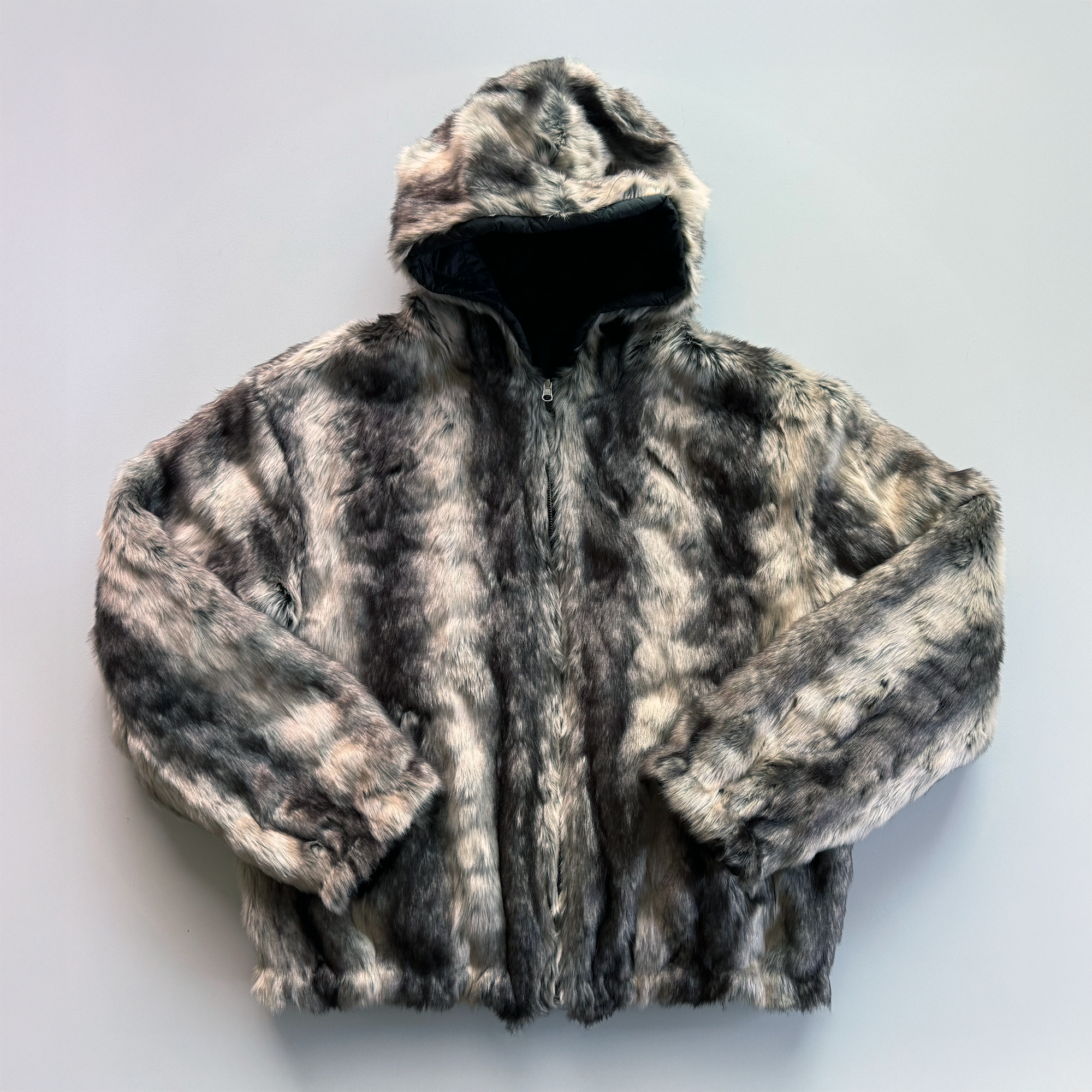 Supreme FW20 Faux Fur Reversible Hooded Jacket