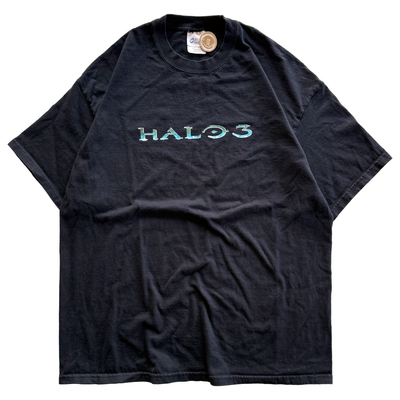 Vintage 2007 Halo 3 Spellout Logo Promo Tee
