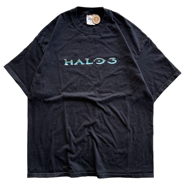 Vintage 2007 Halo 3 Spellout Logo Promo Tee