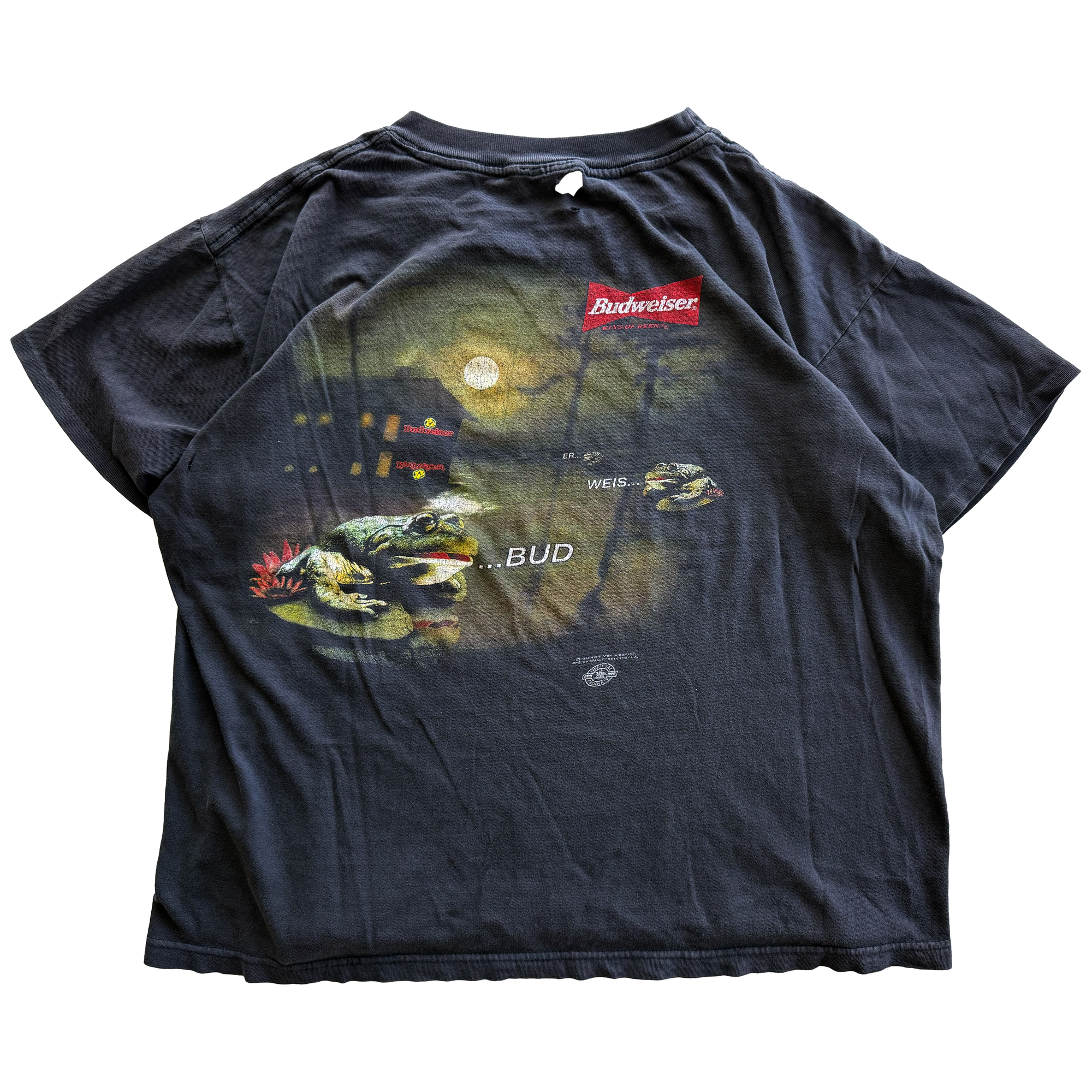 Vintage 1995 Budweiser Frogs Tee