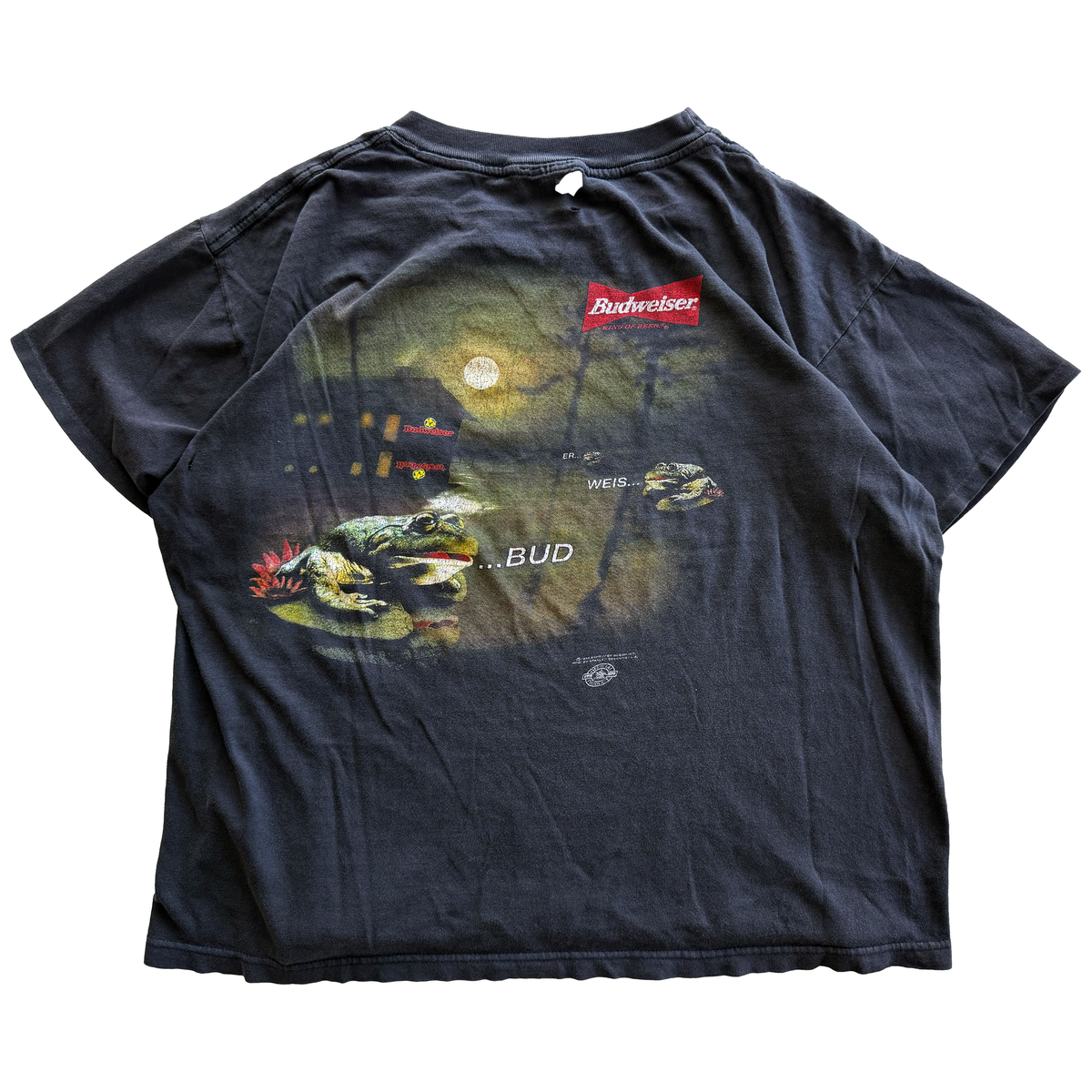 Vintage 1995 Budweiser Frogs Tee