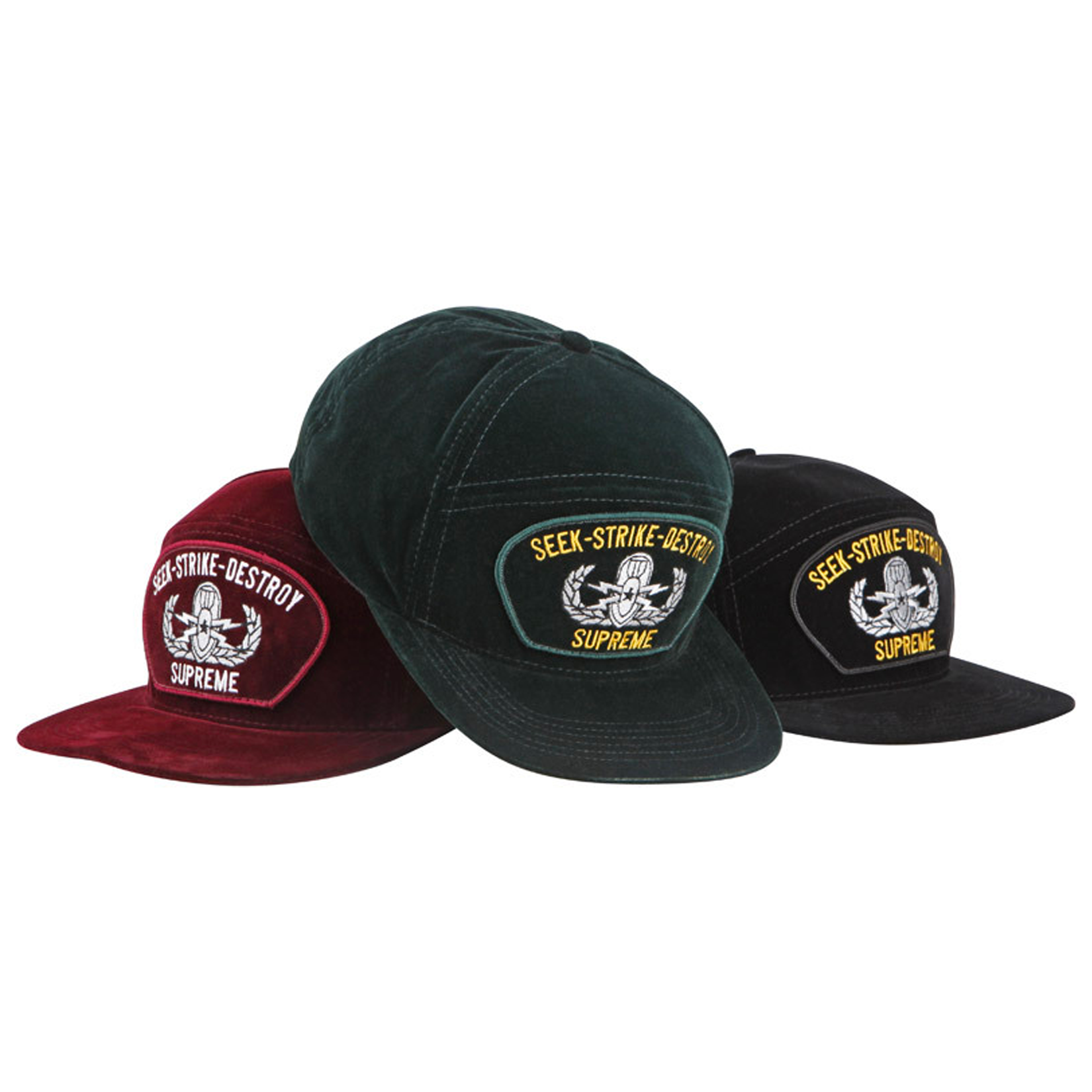 Supreme FW09 Seek & Destroy Velvet Hat