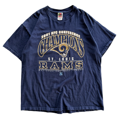 Vintage 2001 St. Louis Rams NFC Conference Champions Tee