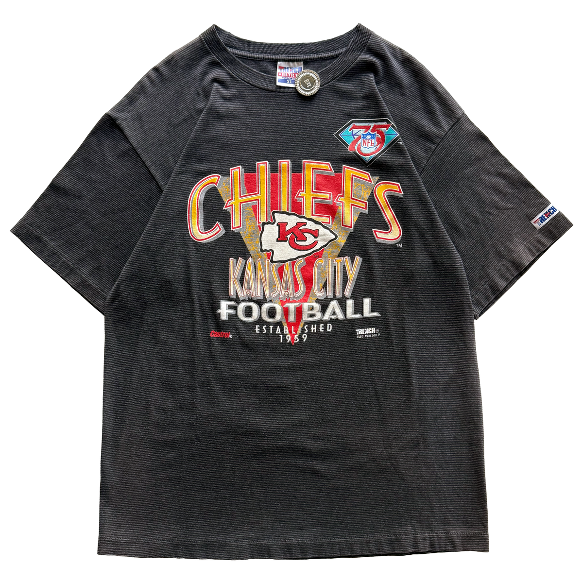 Vintage 1994 Kansas City Chiefs NFL 75th Anniversary Tee