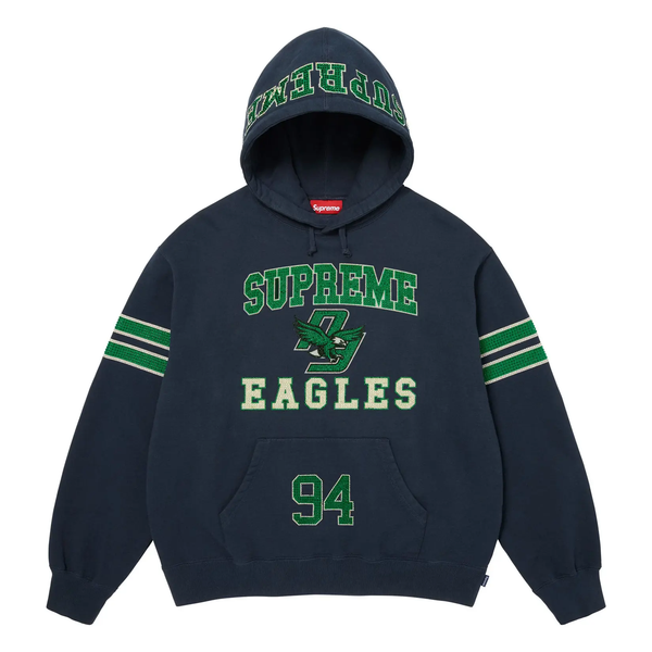 Supreme FW26 Rhinestone Eagles Hooded Sweatshirt