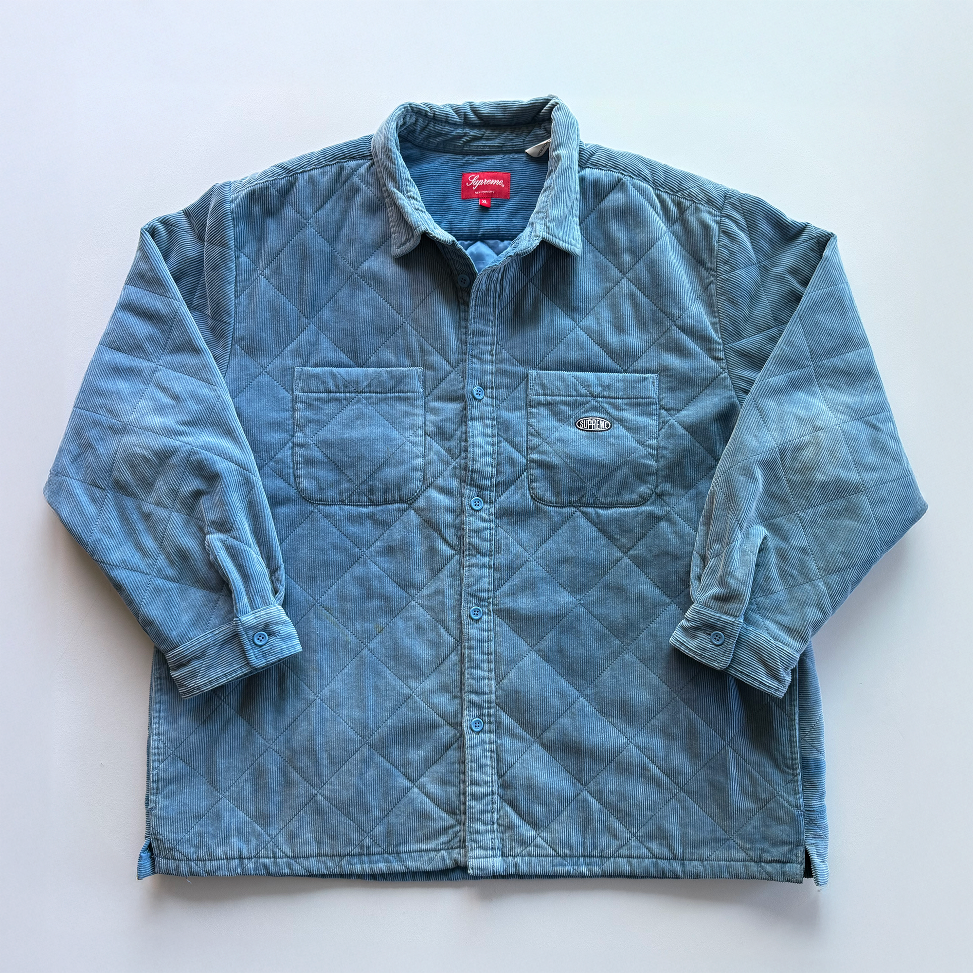 Supreme FW22 Quilted Corduroy Shirt Jacket