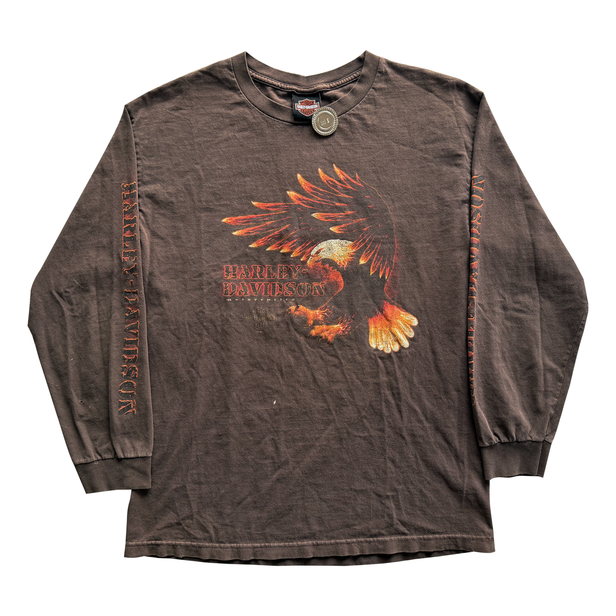 Vintage Harley Davidson 2000s Y2K Eagle L/S Tee