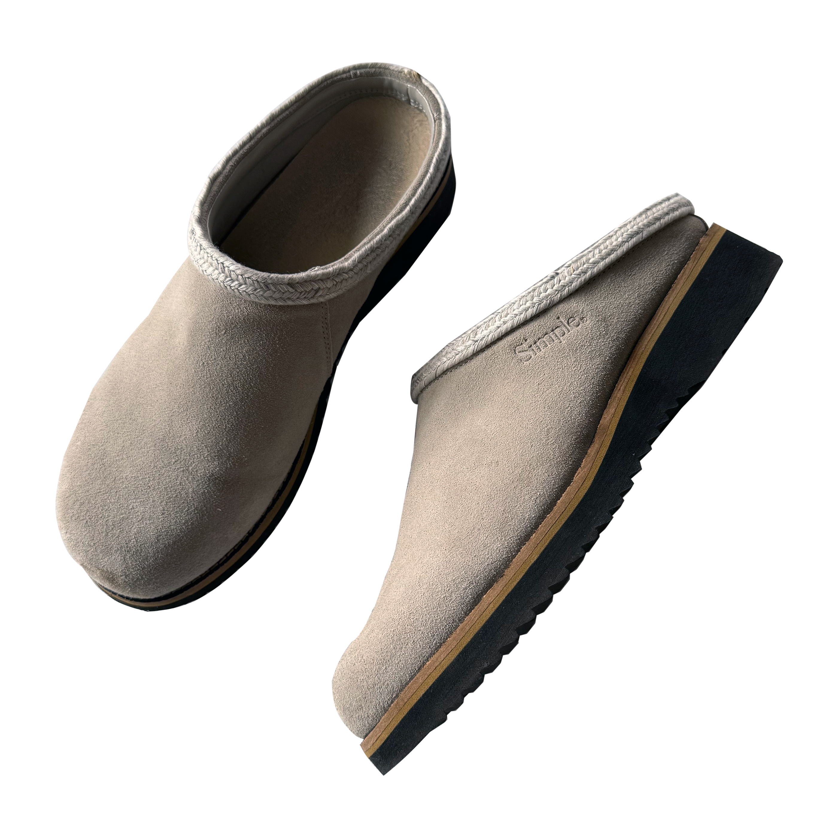 Simple Shoes Original Clog Suede Stone Grey (Size 11)