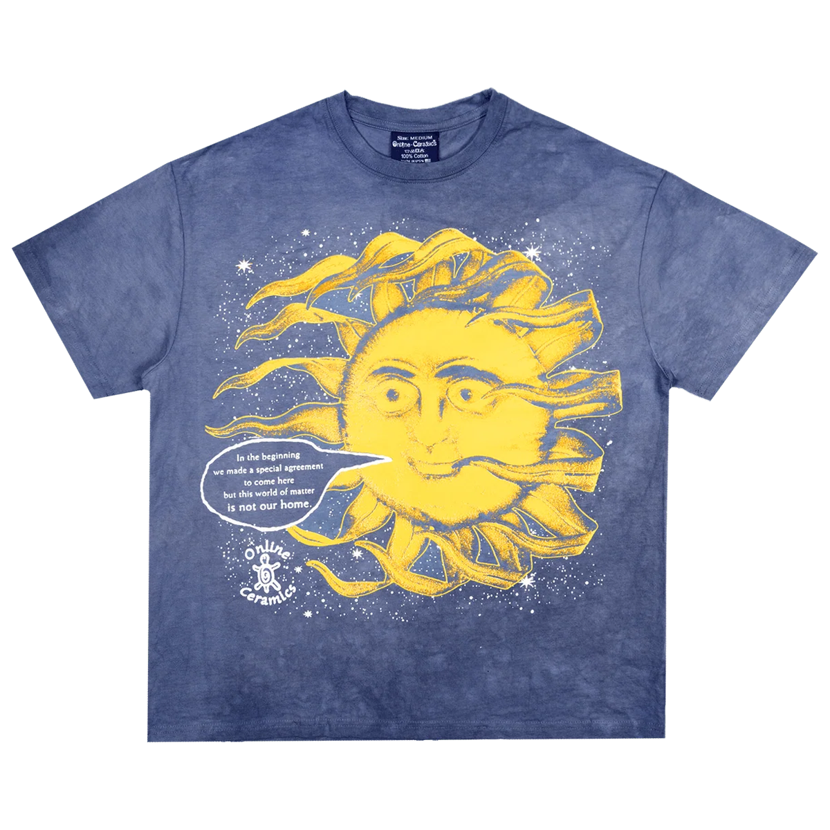 Online Ceramics FW26 Sun and Moon Hand Dyed Tee