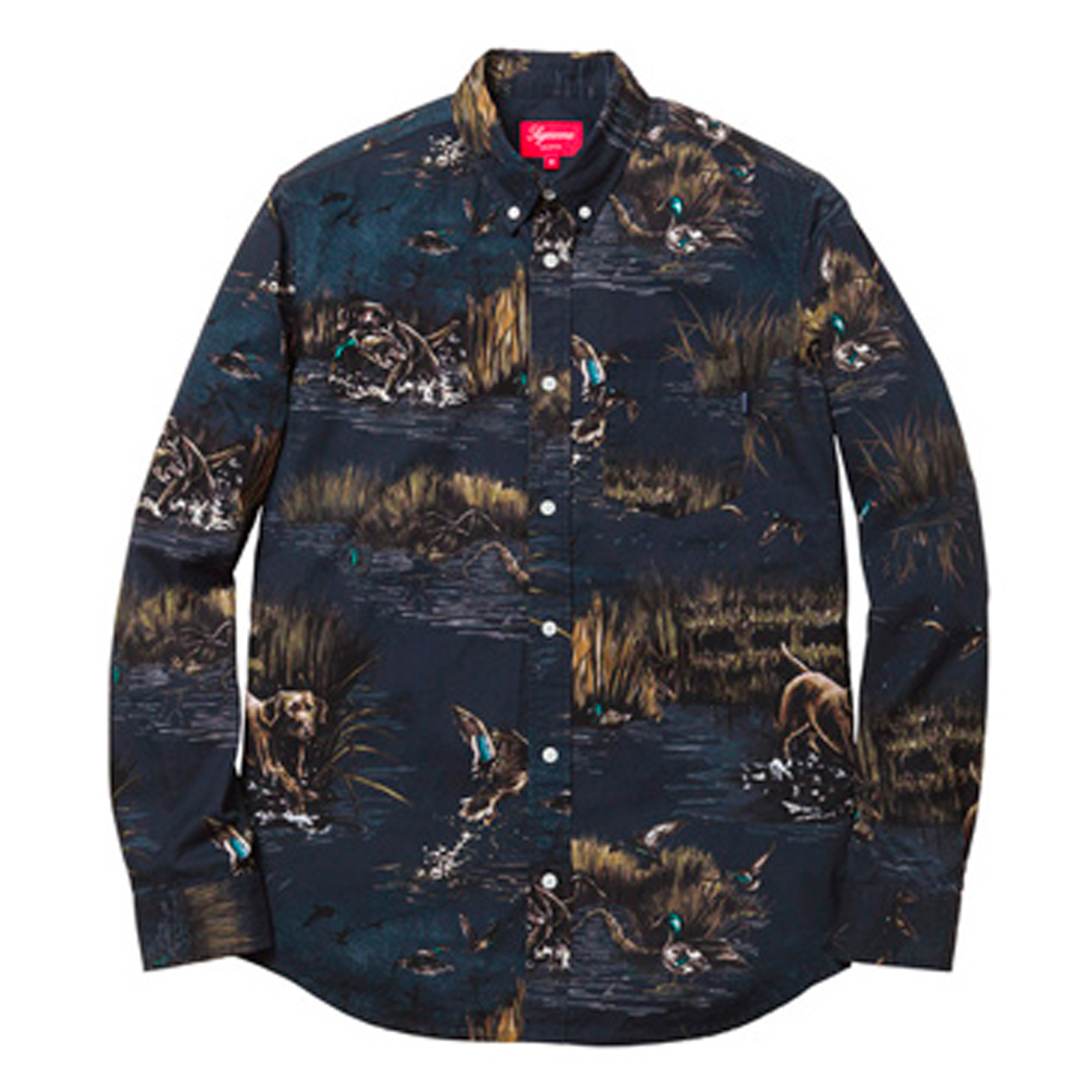 Supreme FW12 Dogs Ducks Button Up Shirt