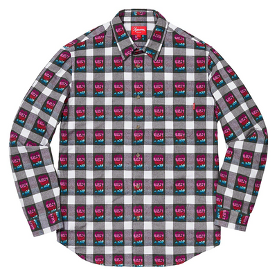 Supreme SS19 Rose Buffalo Plaid Flannel Shirt