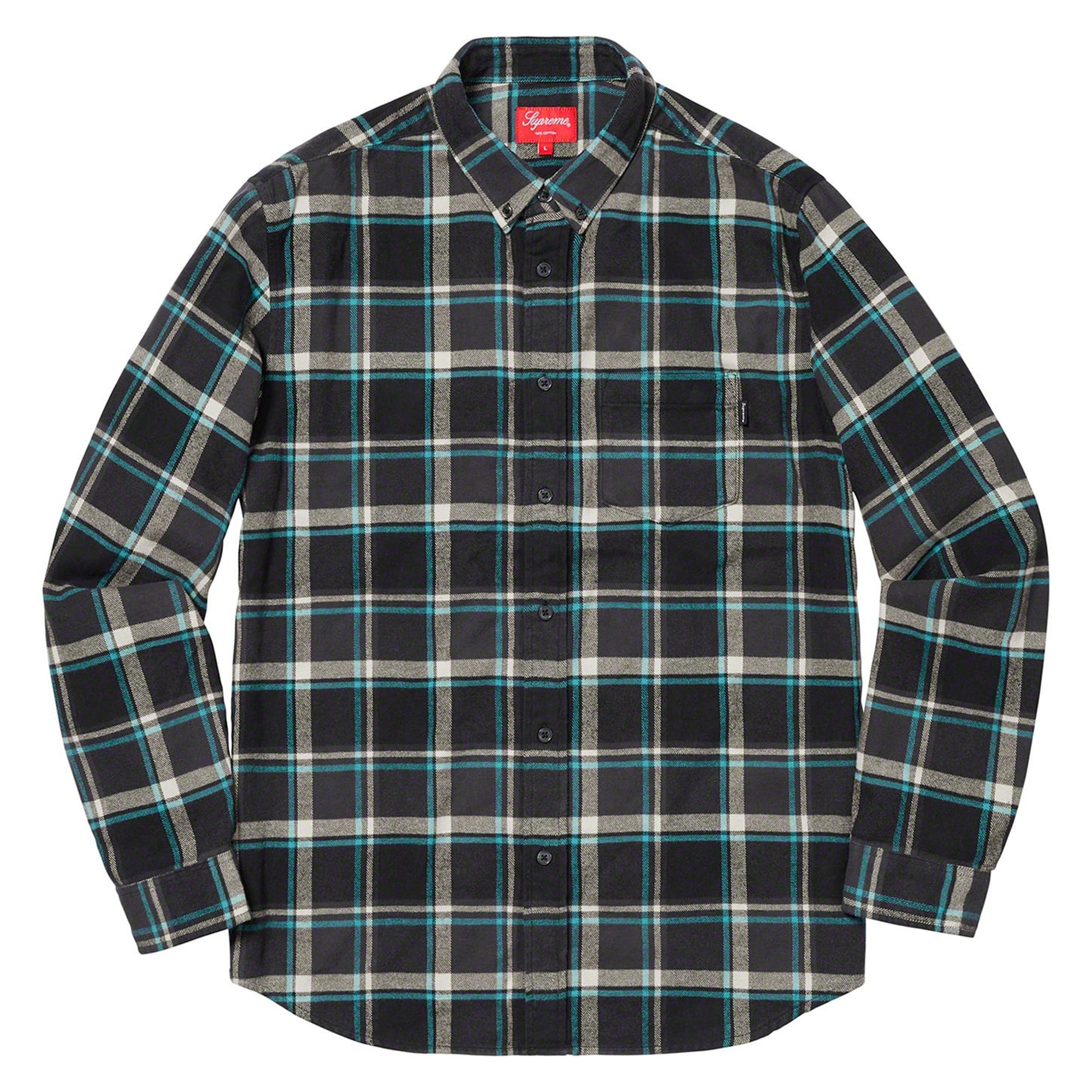 Supreme SS19 Plaid Flannel Button Up Shirt