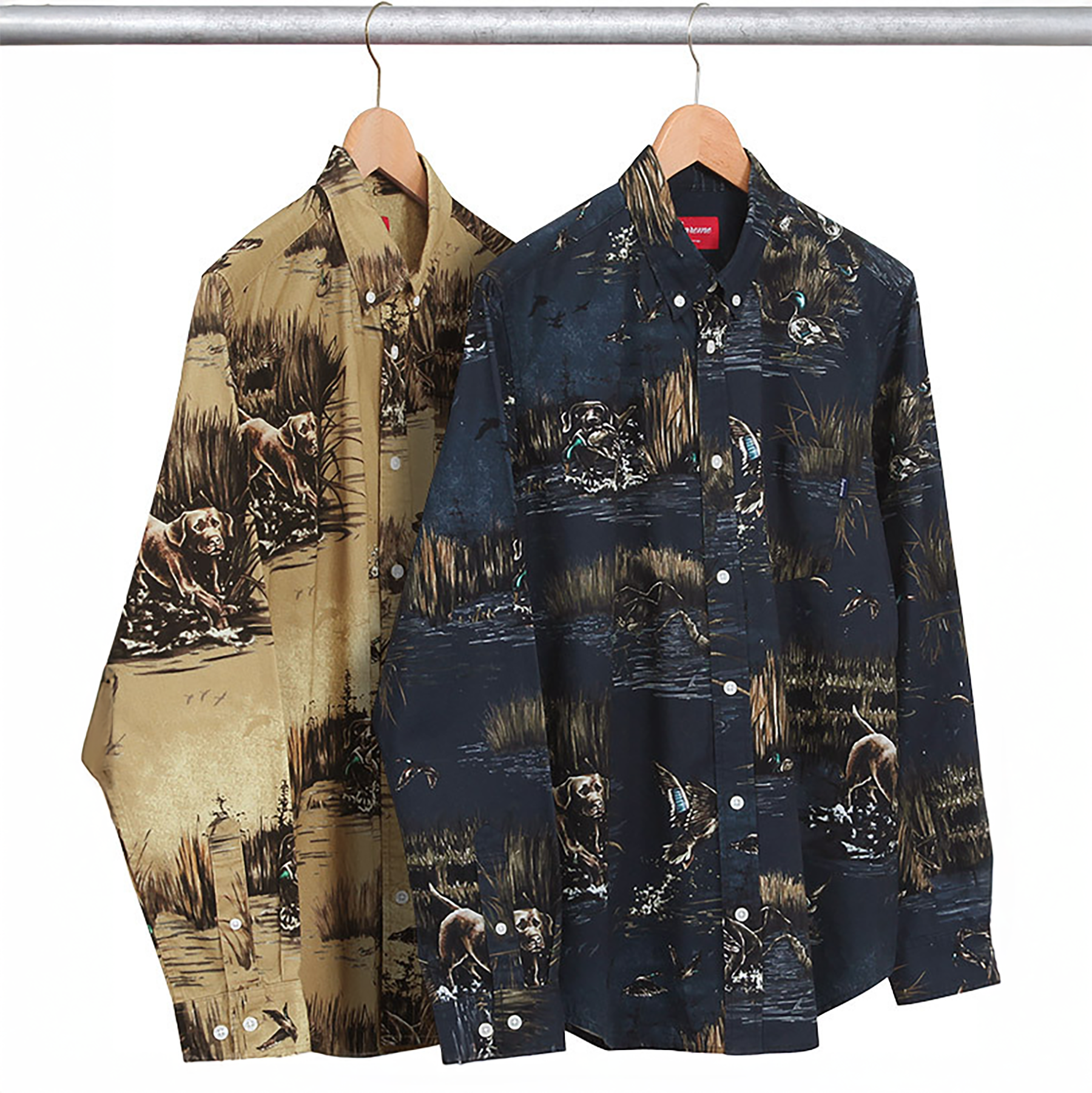 Supreme FW12 Dogs Ducks Button Up Shirt