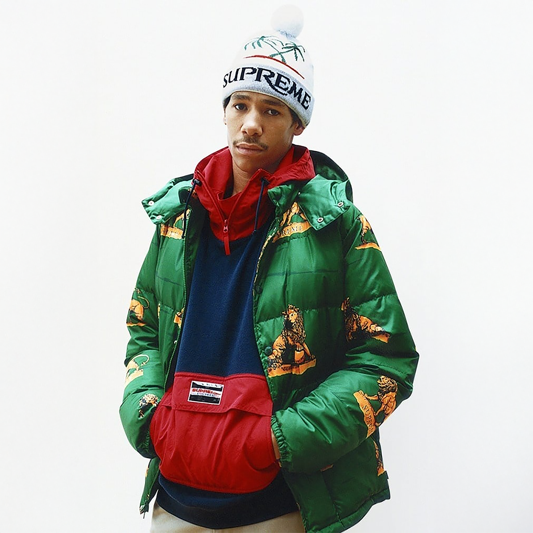 Supreme FW13 Lions Puffy Jacket