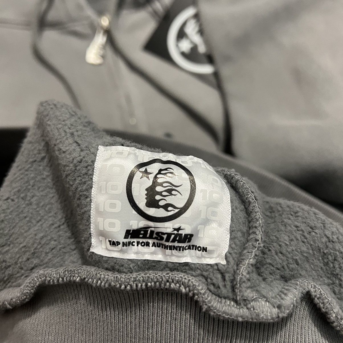 Hellstar SS24 Logo Zip Up Sweatshirt (Blue, Brown, Grey)