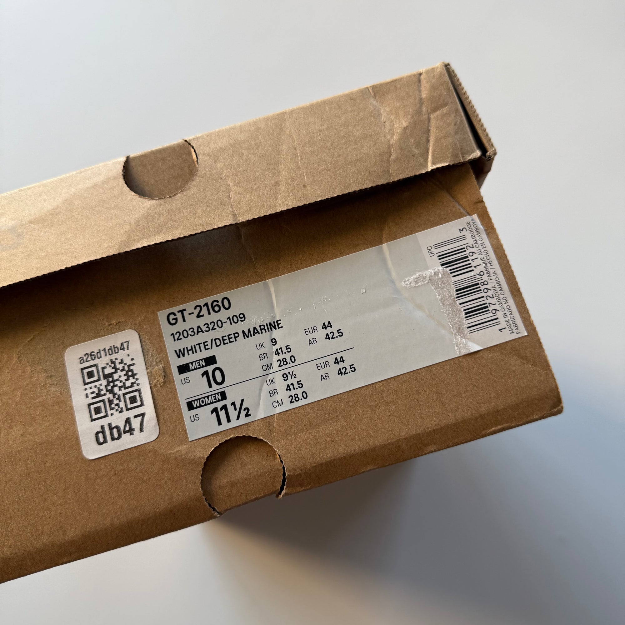 Asics GT 2160 'White Deep Marine' (Size 10)