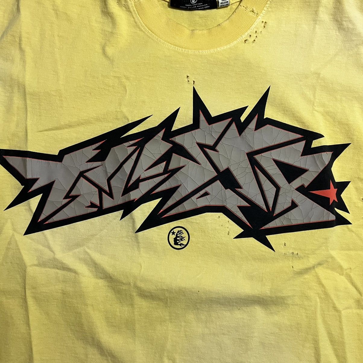 Hellstar Crack Print Logo Unreleased Tee