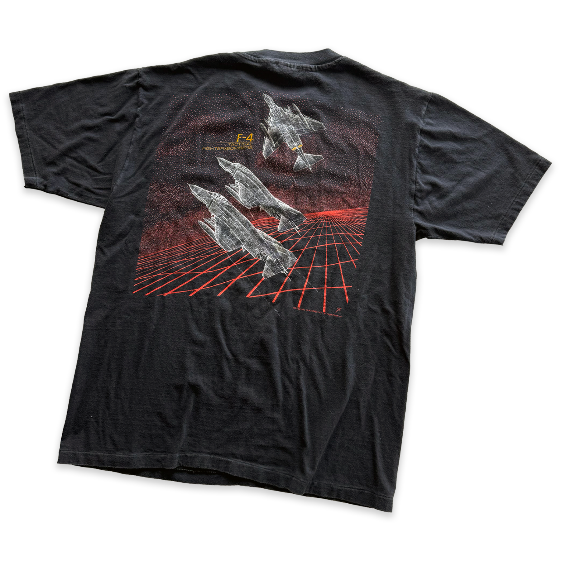 Vintage 1986 Blackbird F-4 Phantom II Fighter Jet Tee
