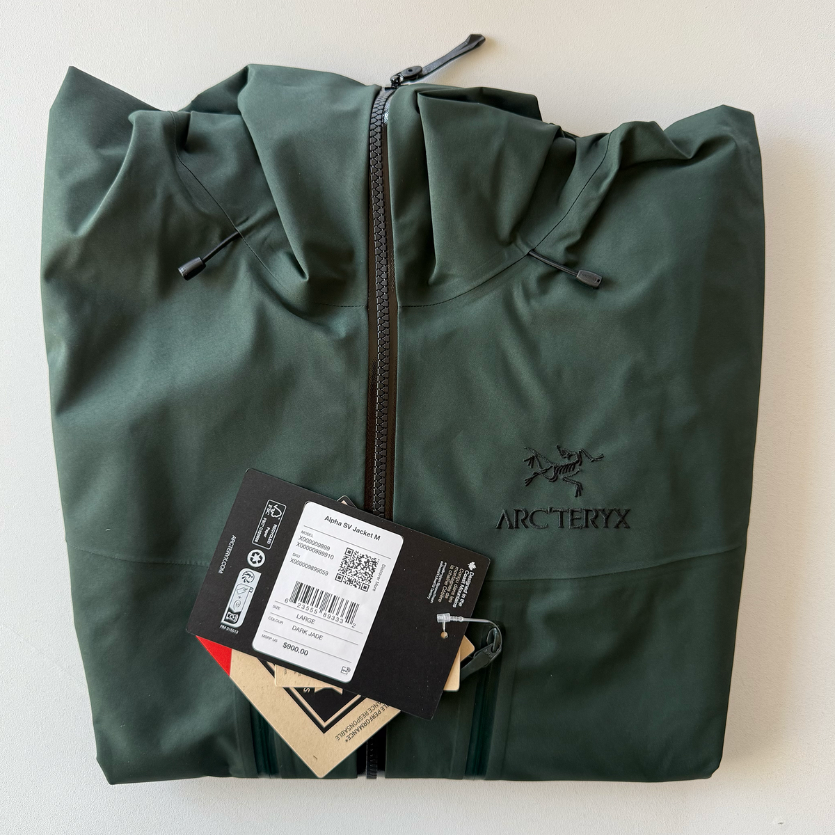 Arc'teryx Alpha SV Jacket Dark Jade Green (BNWT)