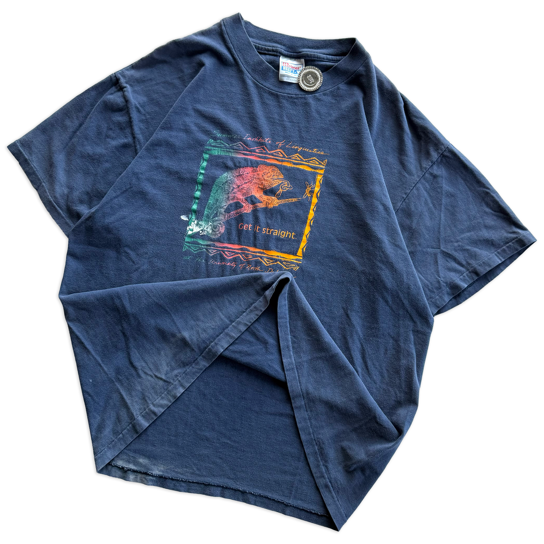Vintage 1995 Summer Institute of Linguistics Chameleon Tee