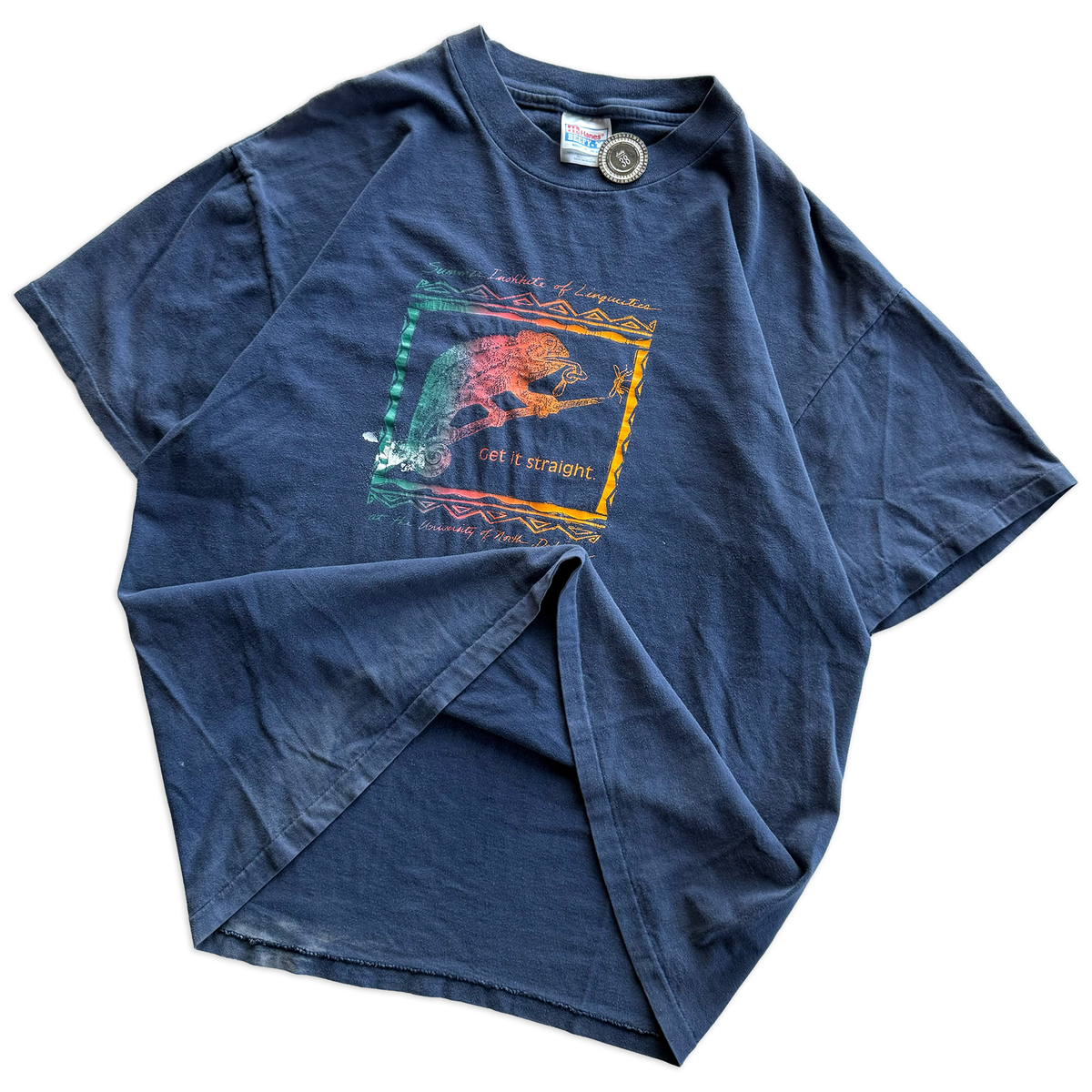 Vintage 1995 Summer Institute of Linguistics Chameleon Tee