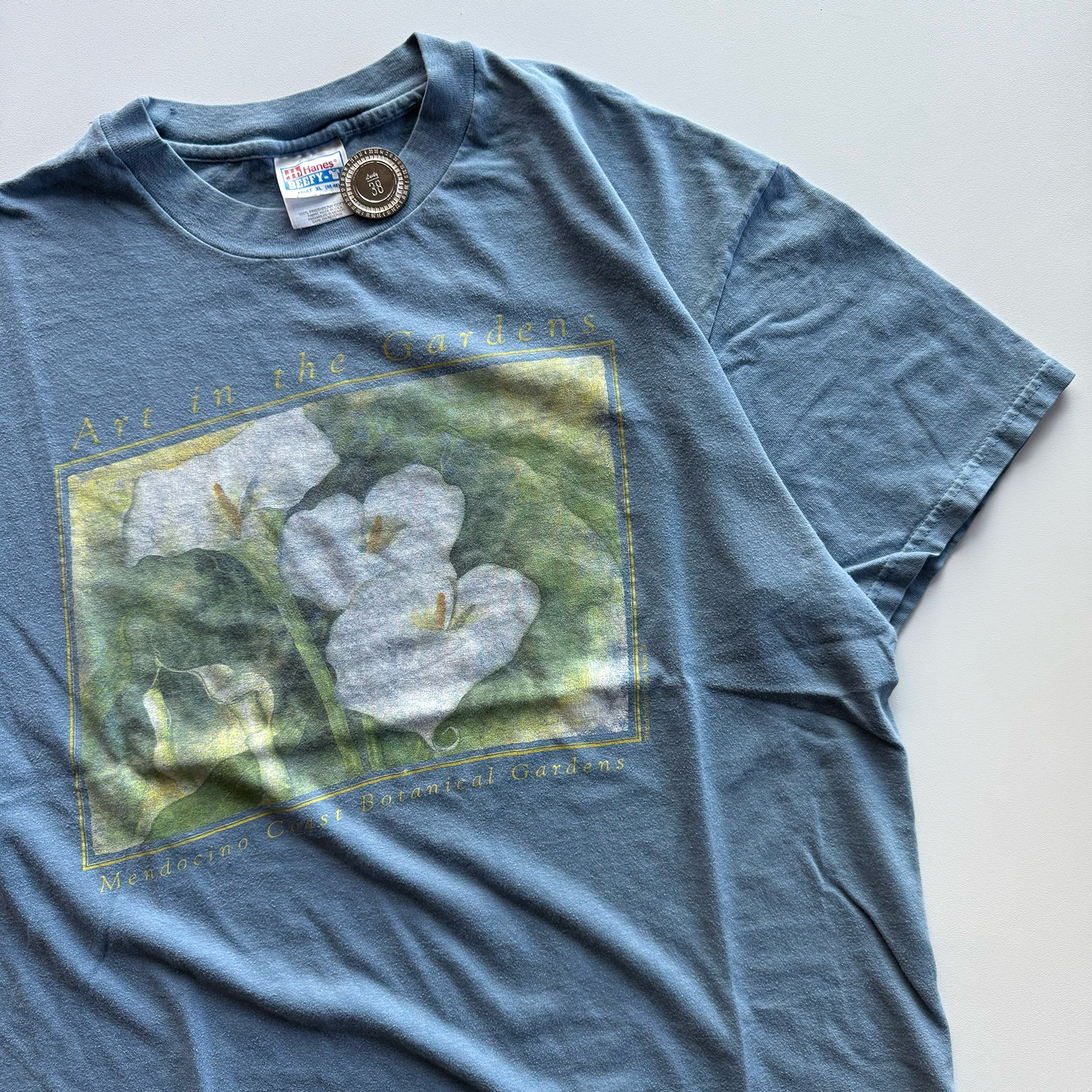 Vintage 1990s Mendocino Coast Botanical Gardens Souvenir Tee