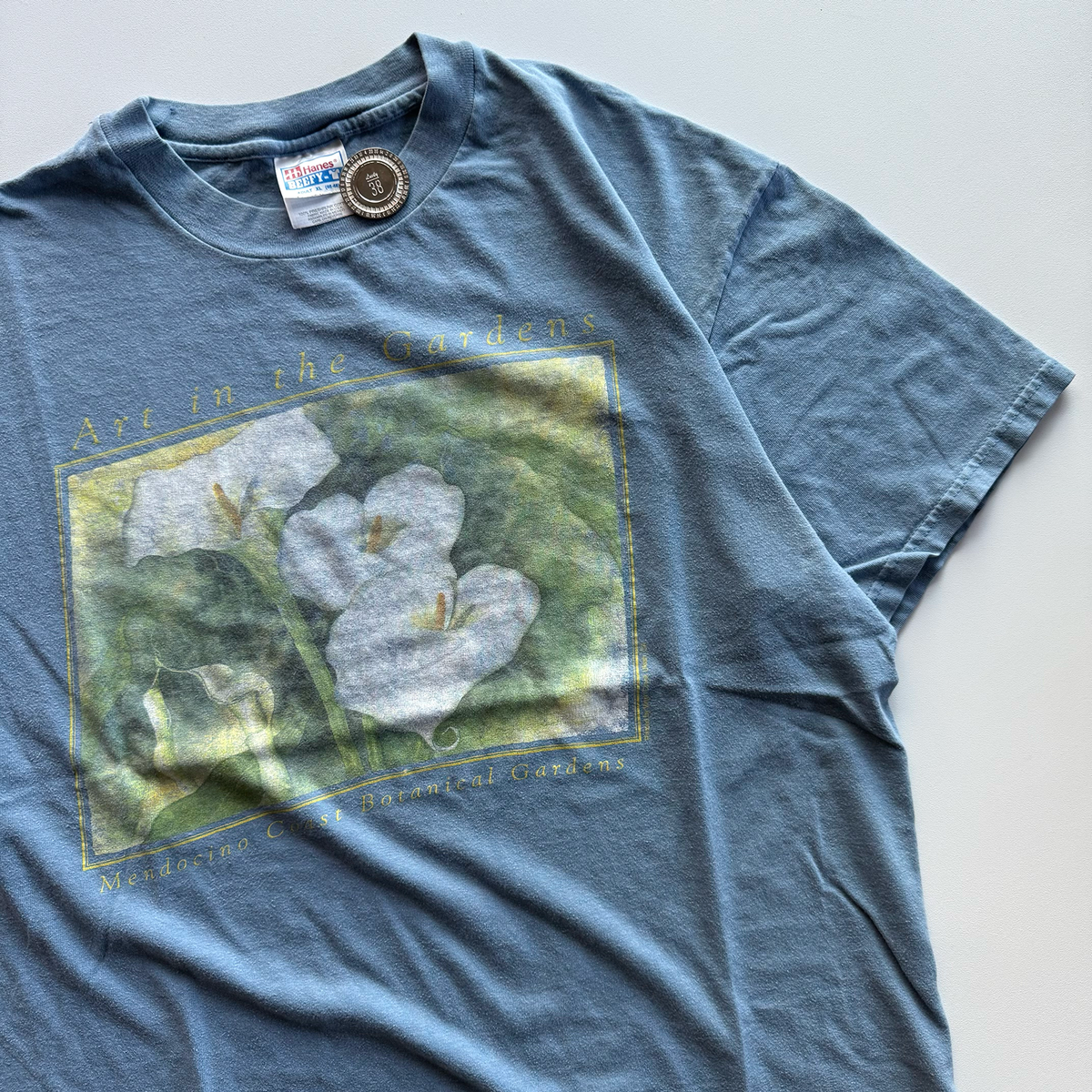 Vintage 1990s Mendocino Coast Botanical Gardens Souvenir Tee