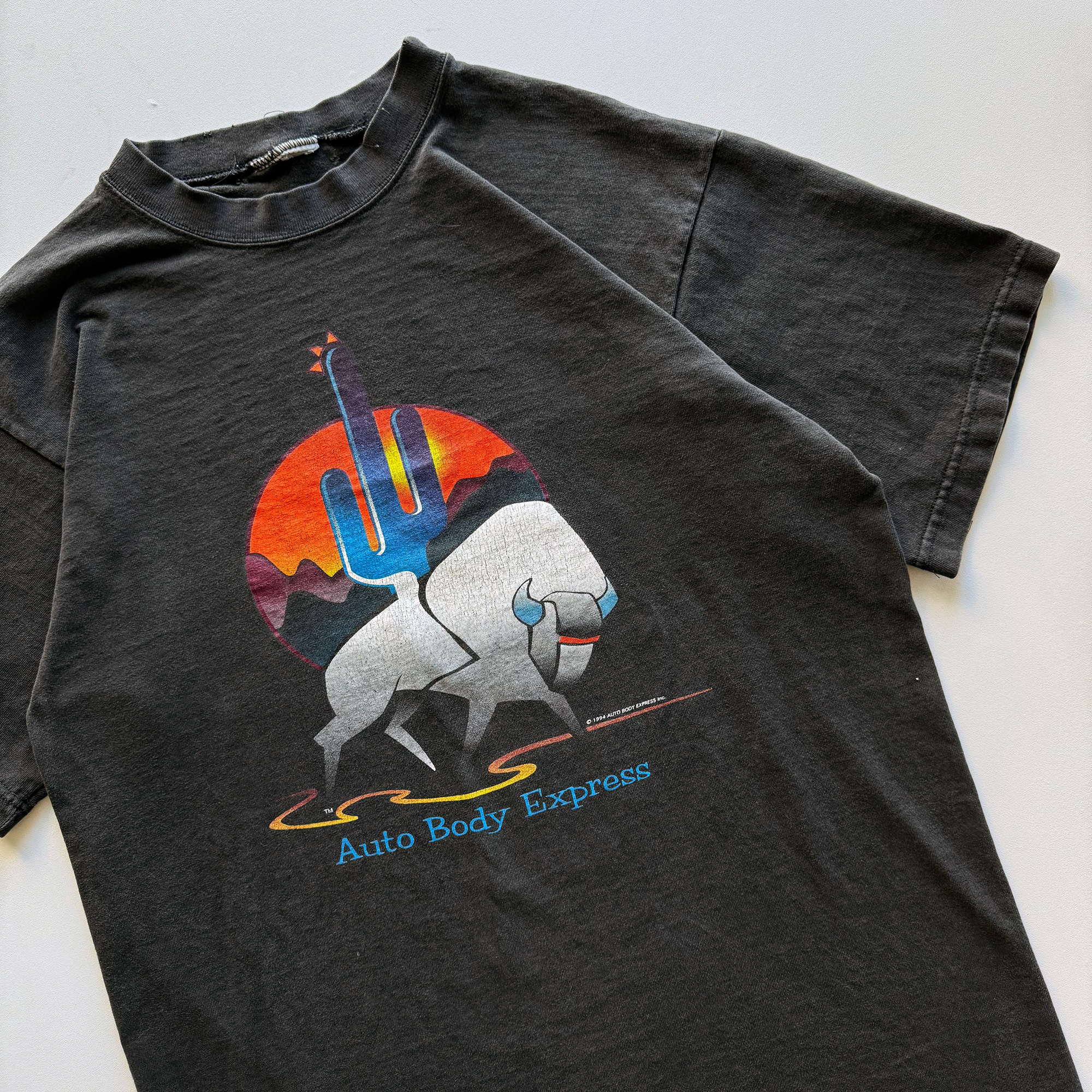 Vintage 1994 Vintage Auto Body Express Buffalo Cactus Tee