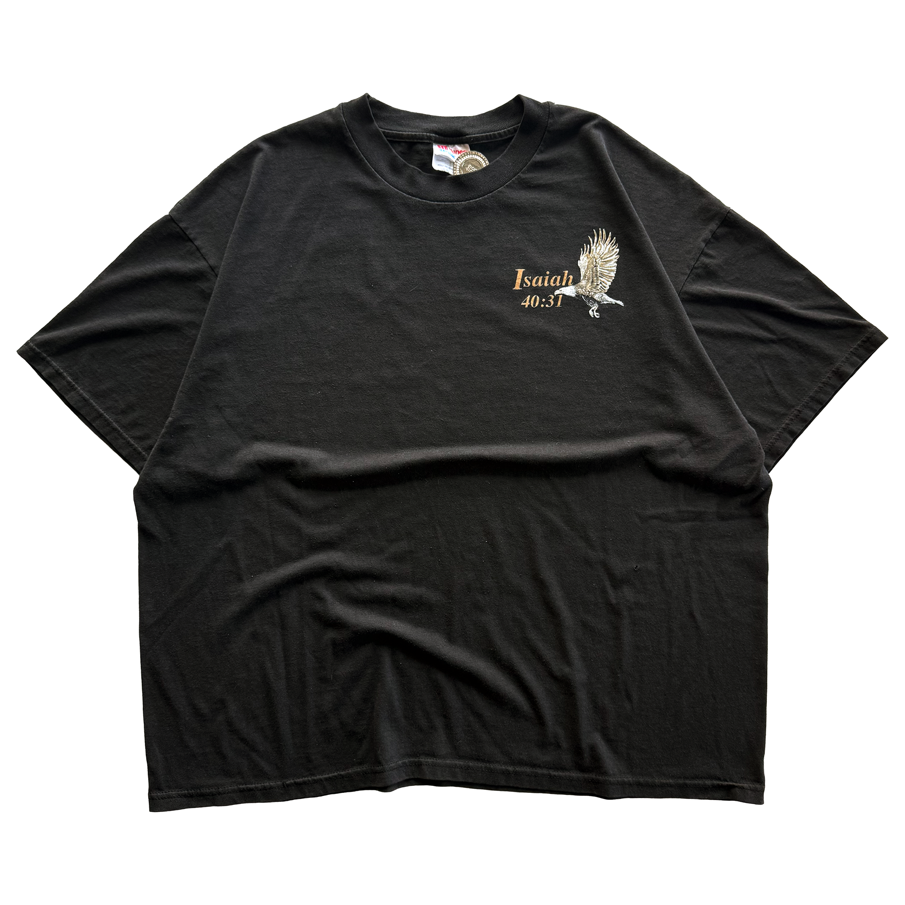 Vintage 1999 Isaiah 40:31 Bald Eagle Christianity Jesus Tee