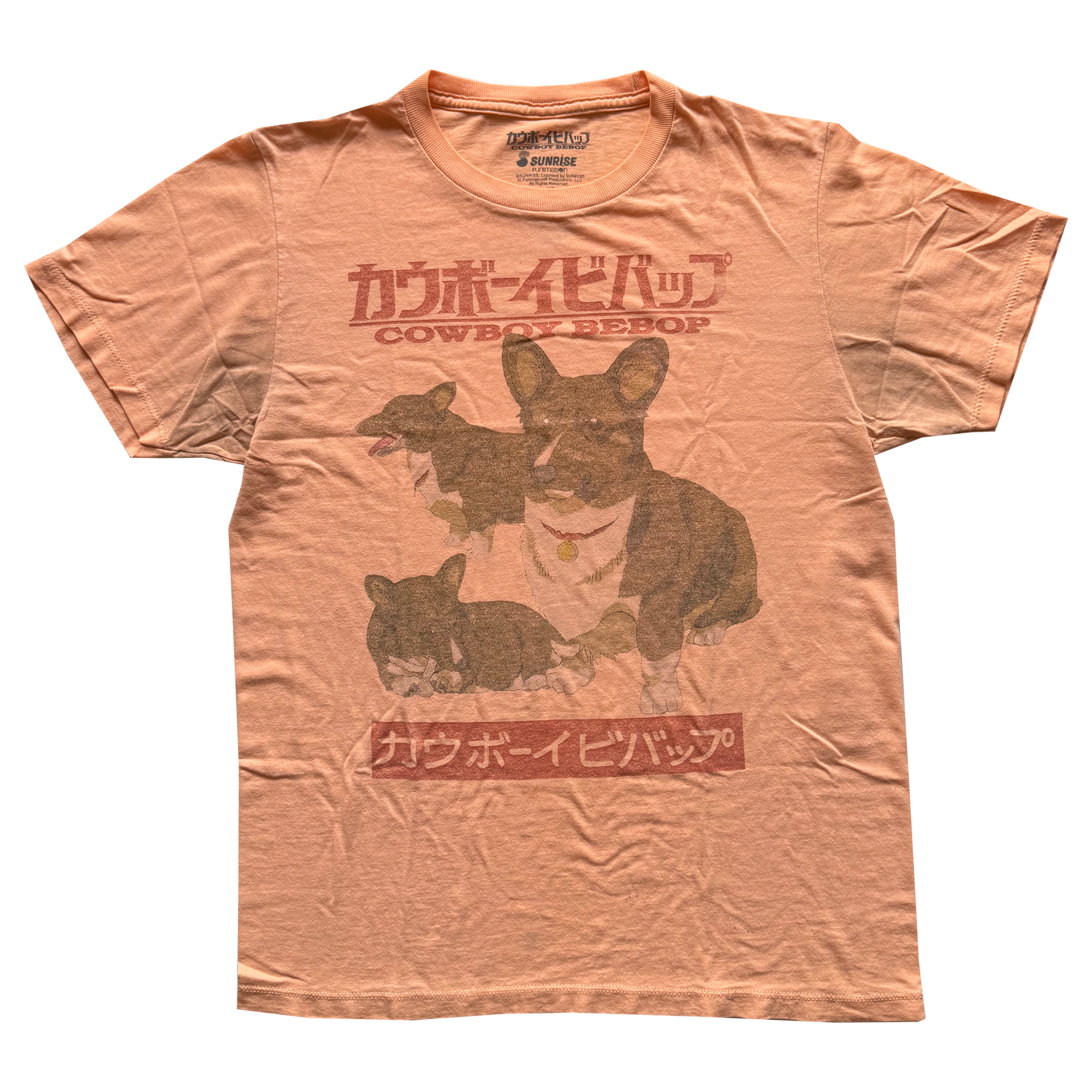 Vintage 2010s Cowboy Bebop Ein Corgi Sunrise Funimation Tee (Medium)