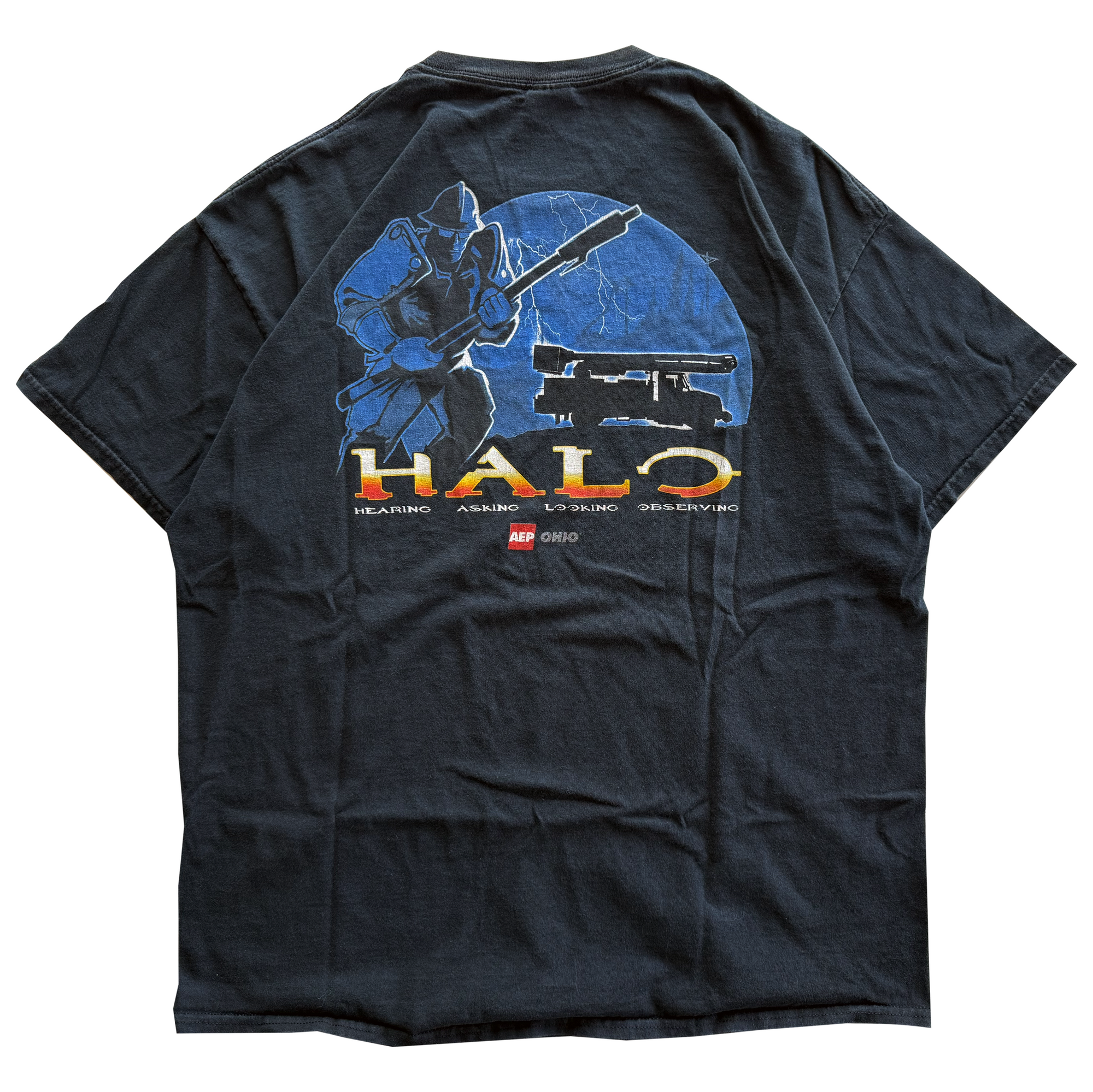 Vintage 2000s Halo Parody AEP Ohio Tee
