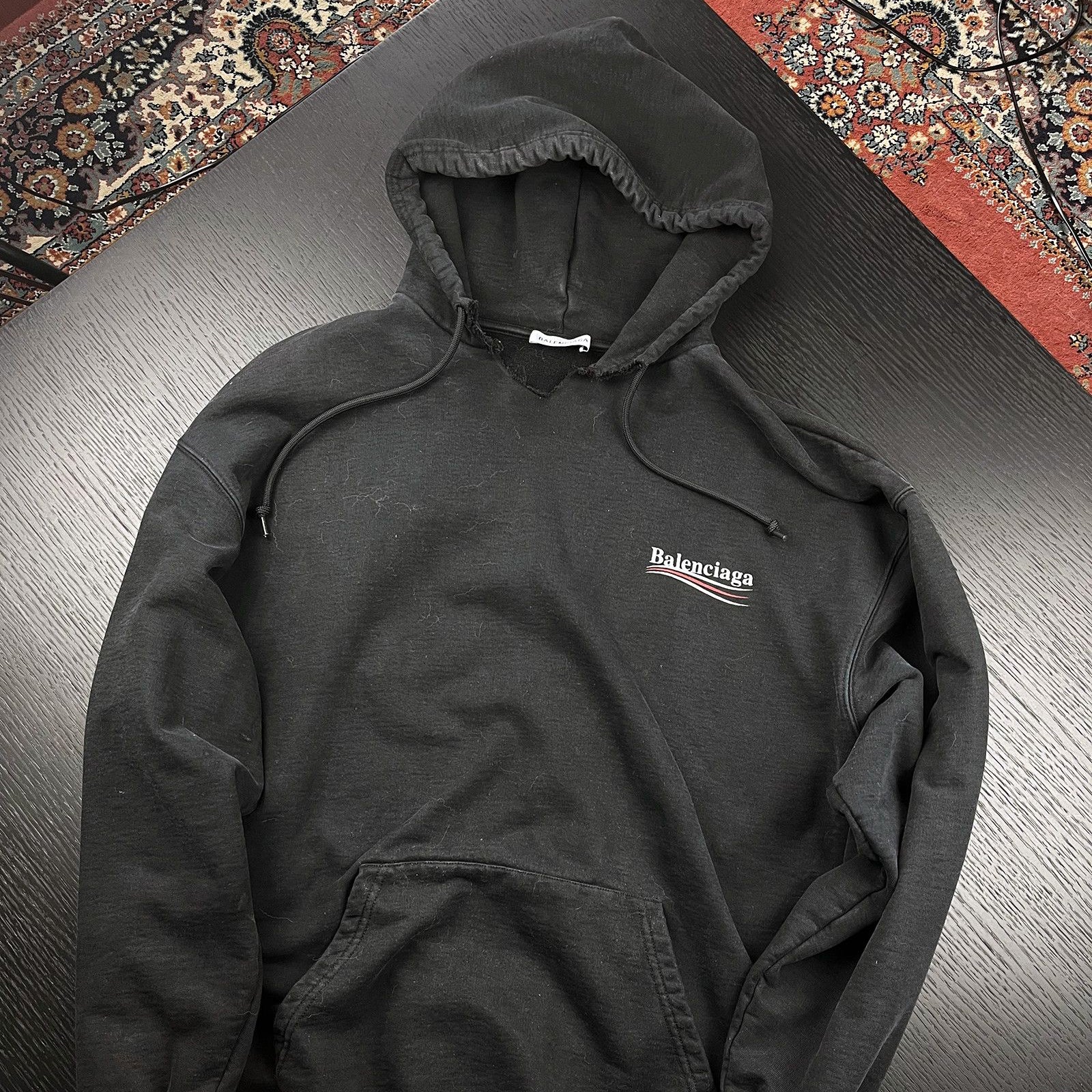 Balenciaga 2017 Campaign Beater Hoodie