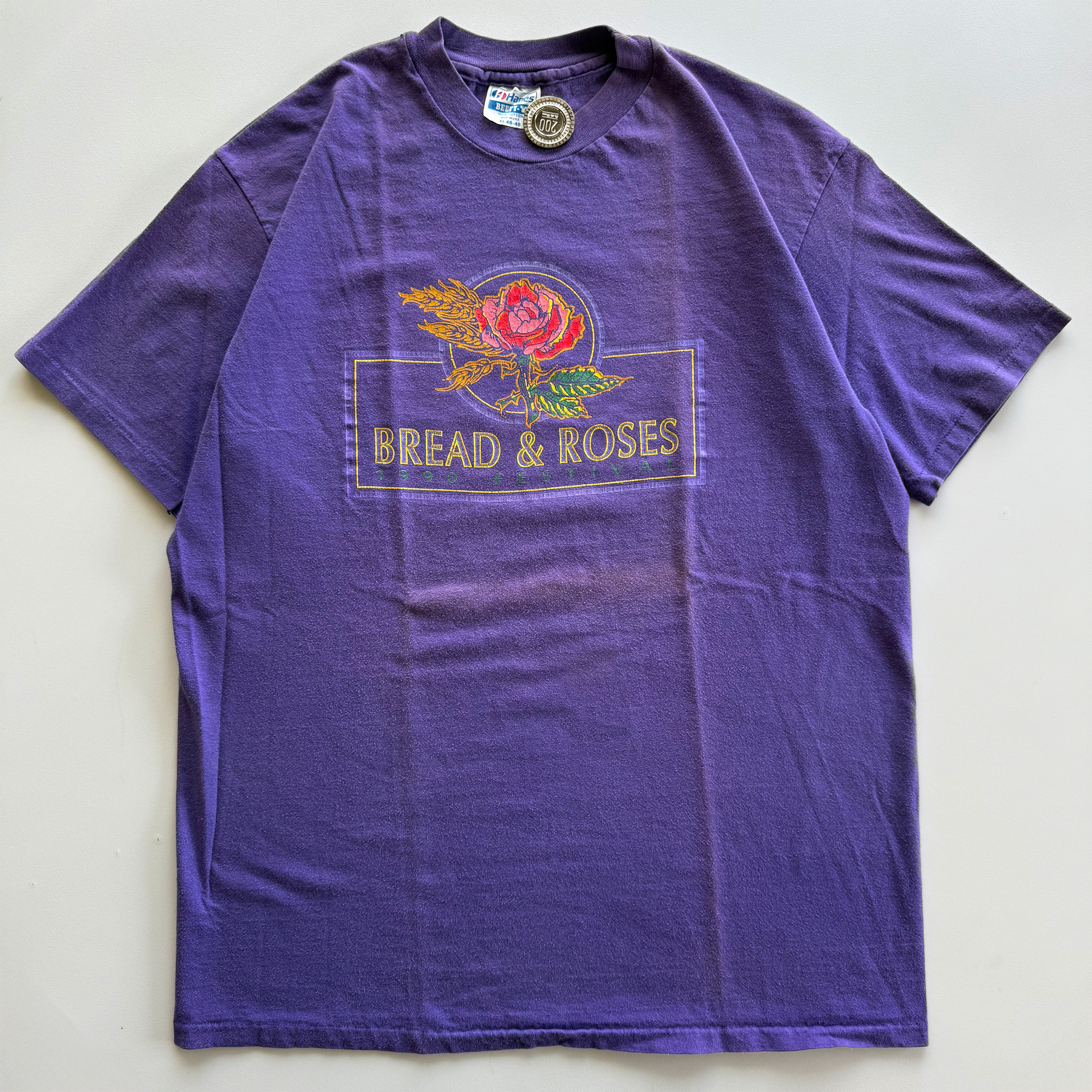 Vintage 1990 Bread And Roses Festival UC Berkeley Tee