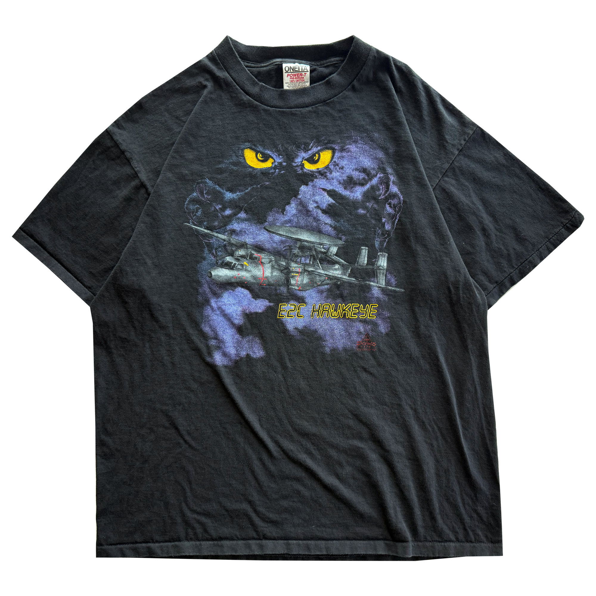 Vintage 1994 Military Air Force Grumman E-2 Hawkeye Tee