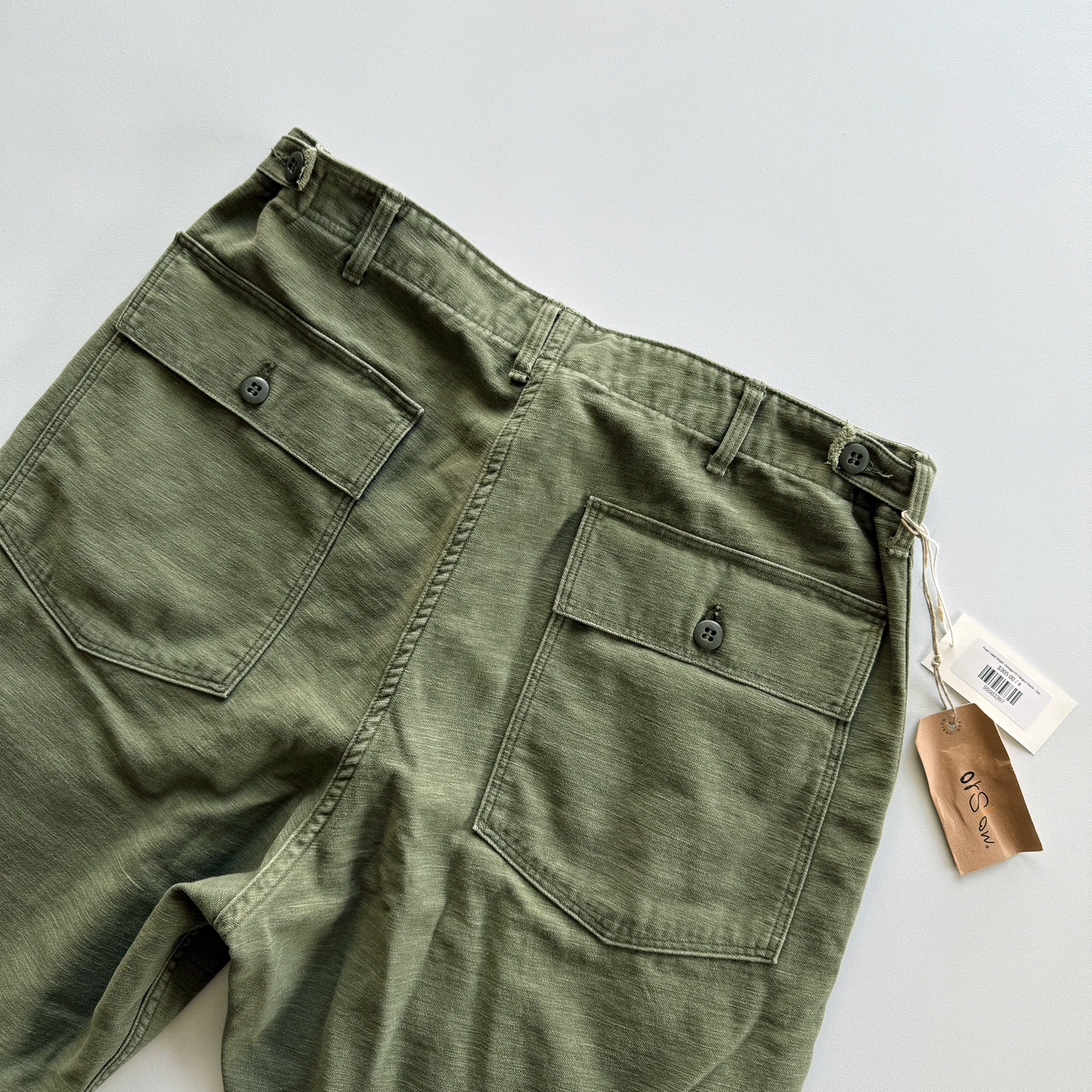 Orslow Real Used Wash Vintage Fit Fatigue Pants