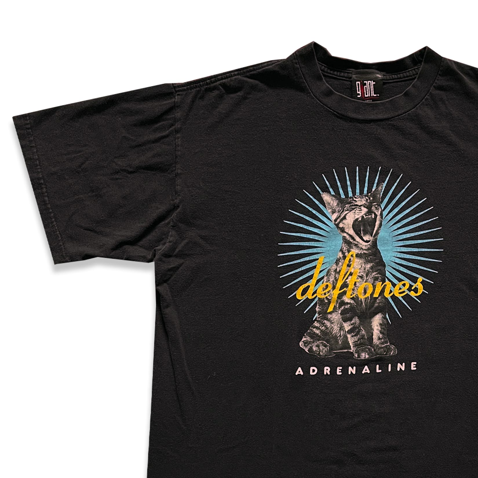 Vintage 1990s Deftones Adrenaline Cat Tee