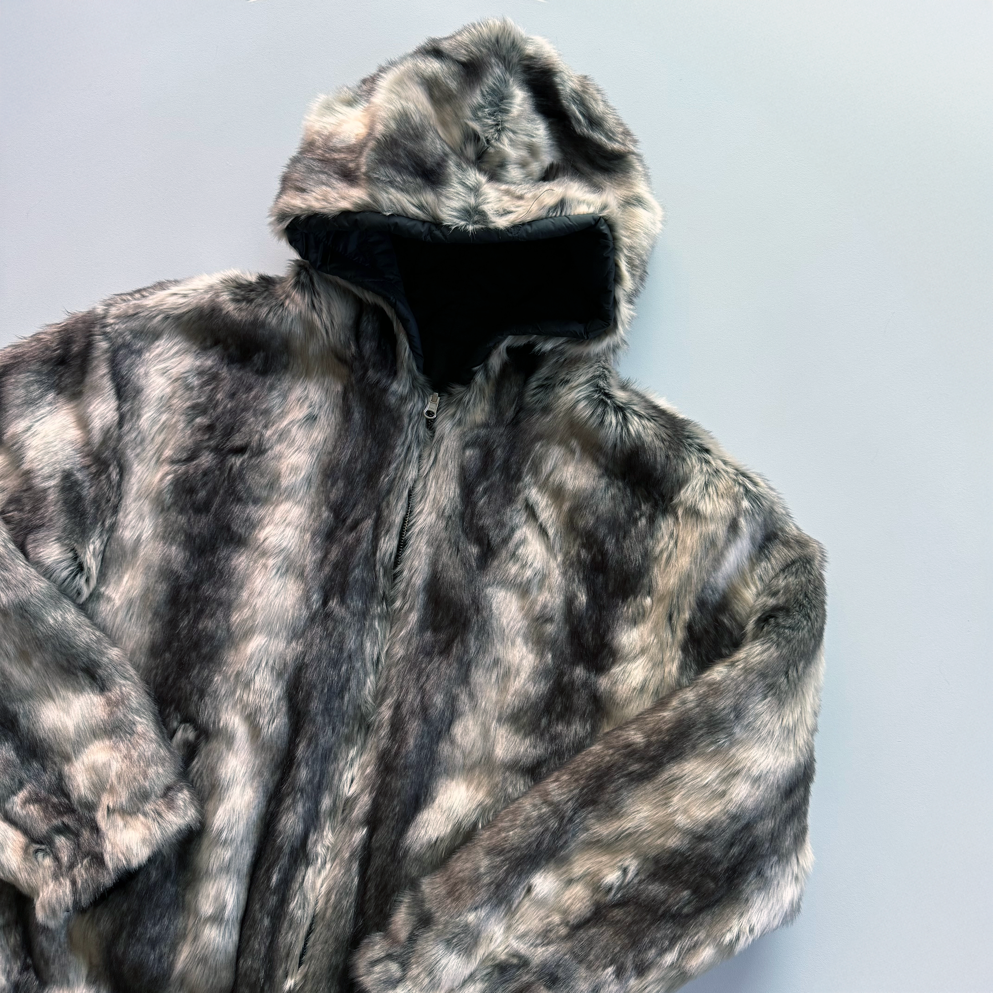 Supreme FW20 Faux Fur Reversible Hooded Jacket