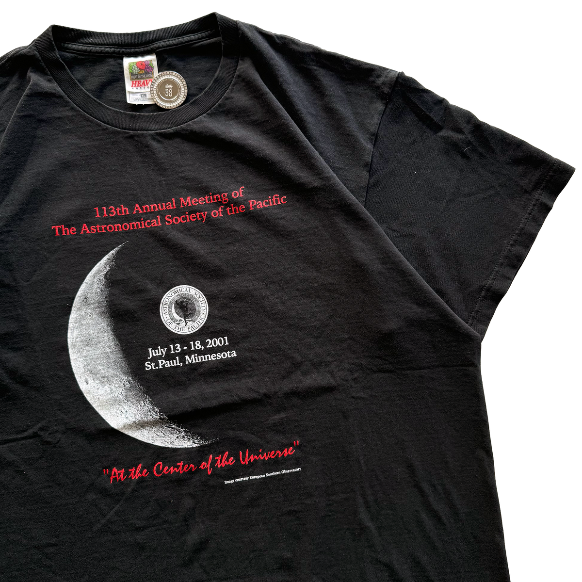 Vintage 2001 Astronomical Society Moon Tee