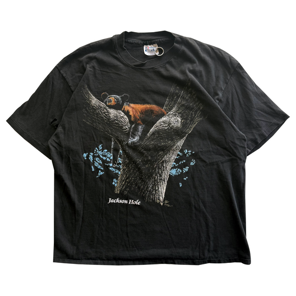 Vintage 1990 Black Bear Jackson Hole Wyoming Tee