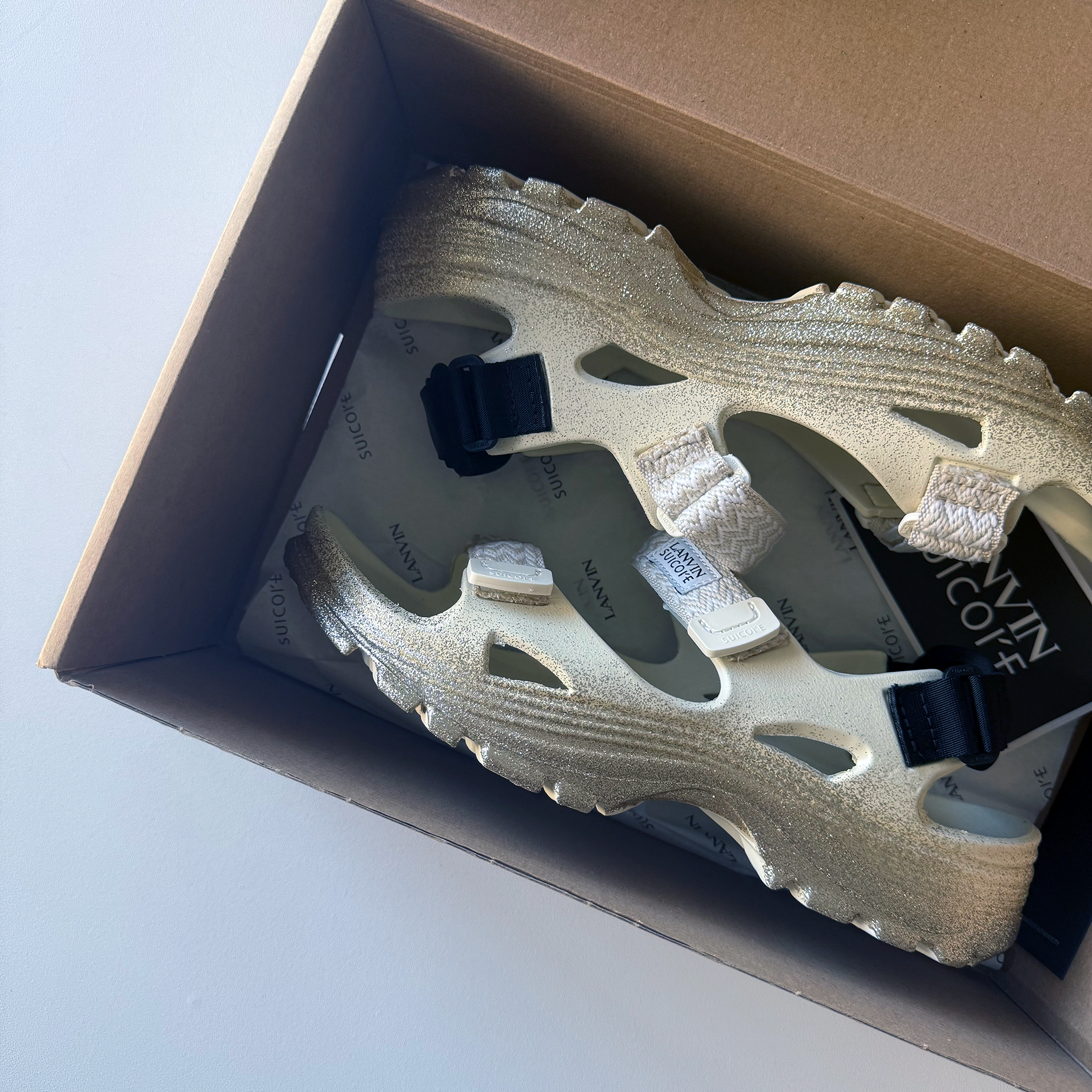 Lanvin × Suicoke 2023 WAKE Curb Sandal Slides (Size 11)