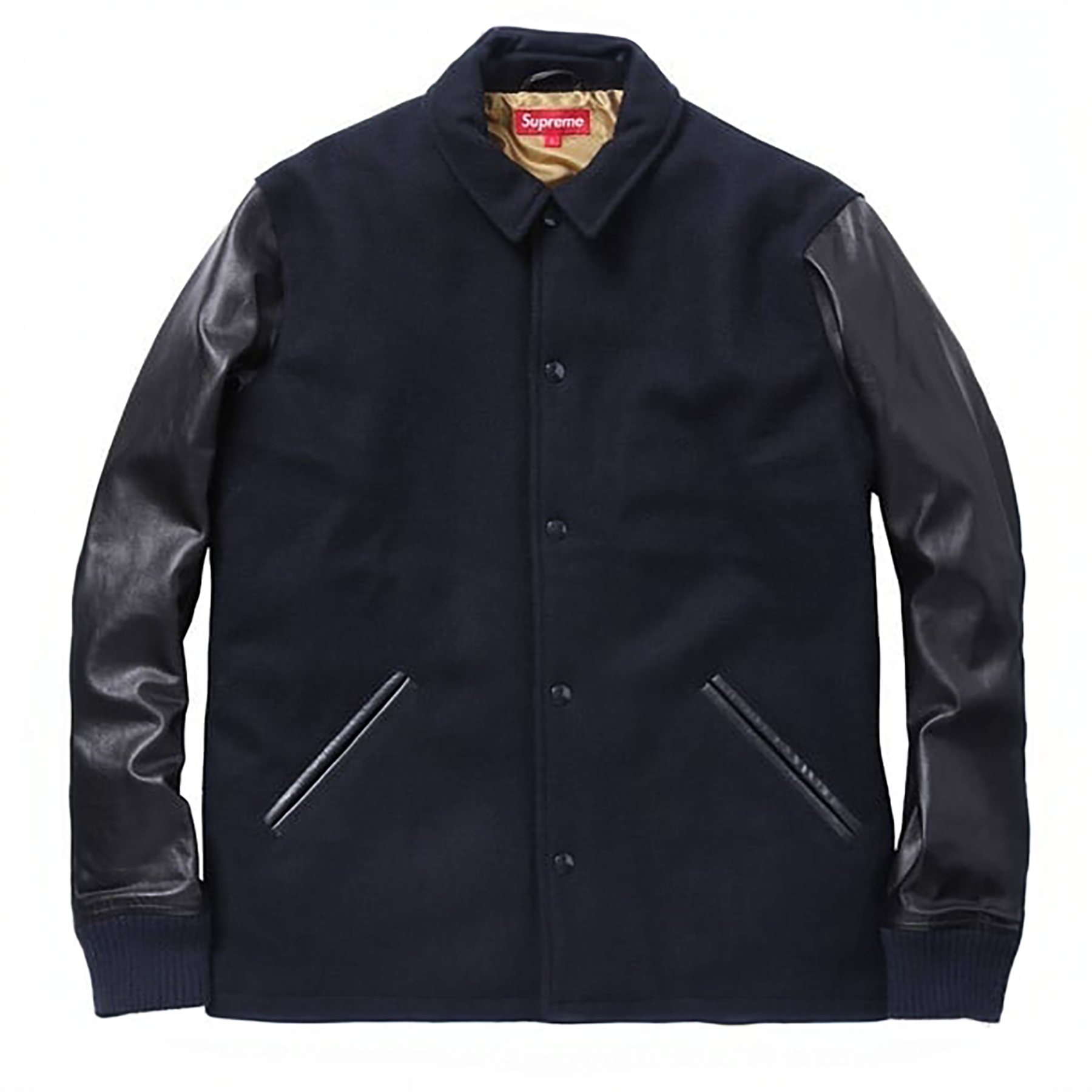 Supreme FW11 Miners Wool Leather Varsity Jacket