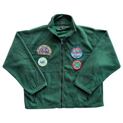Vintage 1990s Fishing and Wildlife Fleece Zip Up Jacket
