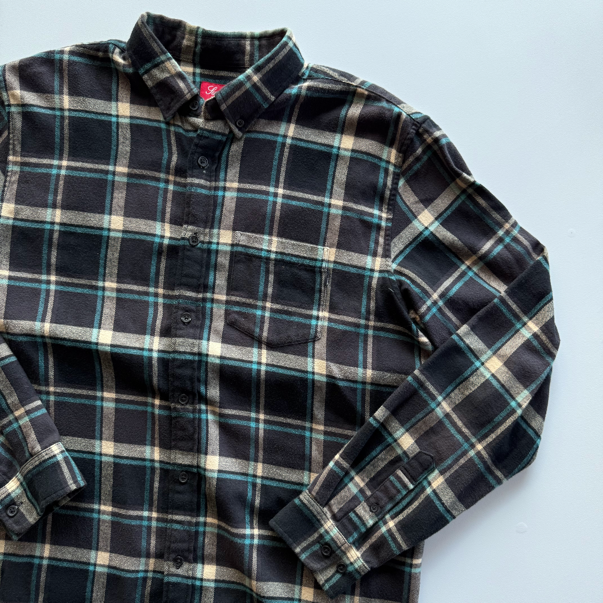 Supreme SS19 Plaid Flannel Button Up Shirt